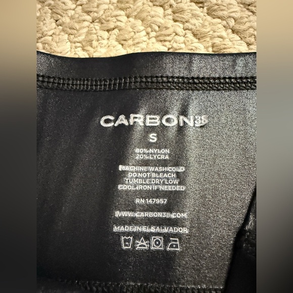 CARBON38 High Rise 7/8 Legging in Takara Shine SIZE: SMALL - Picture 12 of 13